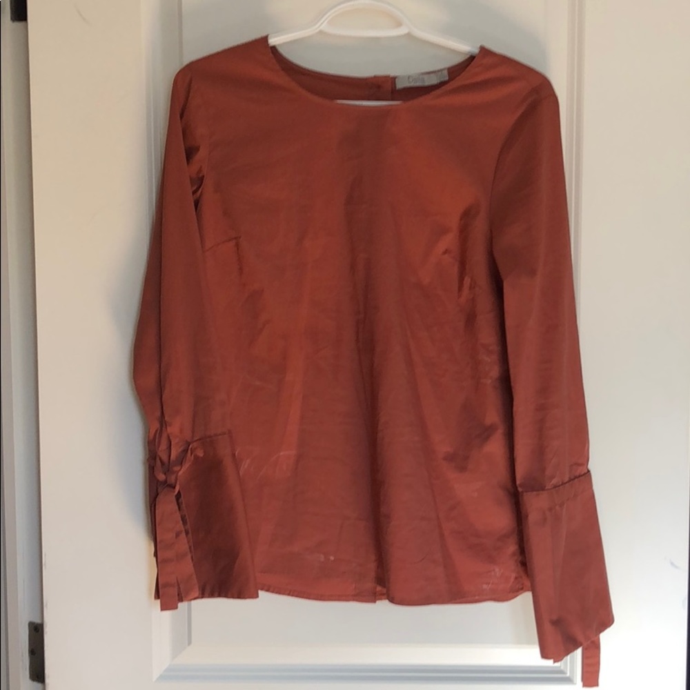 Nude orange blouse